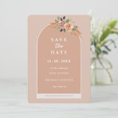 Invitation Mariage floral simple (Debout devant)