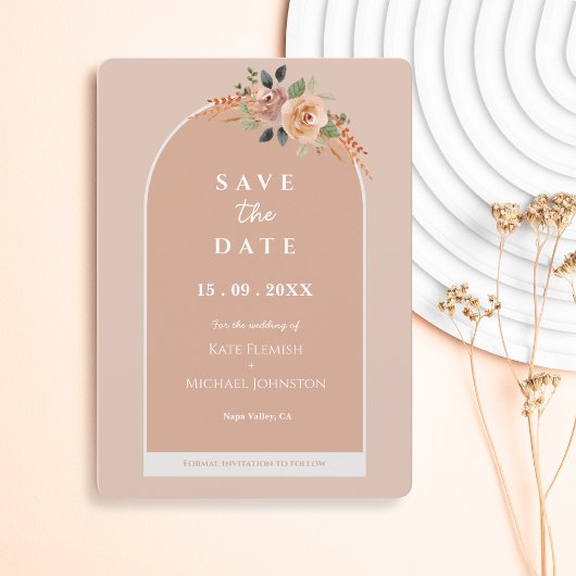 Invitation Mariage floral simple