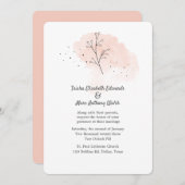 Invitation Mariage floral simple (Devant / Derrière)