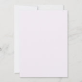 Invitation Mariage floral simple Lavender (Dos)