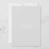 Invitation Mariage Floral Simplicité 2 Brume Froide (Dos)