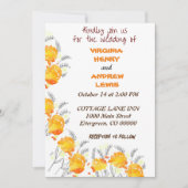 Invitation Mariage Floral Terracotta (Devant)