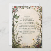 Invitation Mariage Floral Terracotta (Devant)