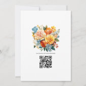 Invitation Mariage Floral Tons Terre (Dos)