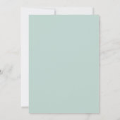 Invitation Mariage Floral Tourbillon Menthe (Dos)
