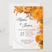 Invitation Mariage Floral Tournesol (Devant)