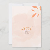 Invitation Mariage Floral Tournesol (Dos)