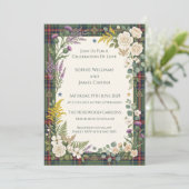 Invitation Mariage Floral Tropical (Debout devant)