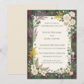Invitation Mariage Floral Tropical (Devant / Derrière)