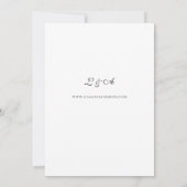 Invitation Mariage floral tropical bordeaux géométrique - Bla (Dos)