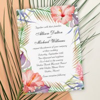 Mariage floral tropical de Luau