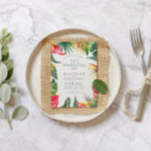 Invitation Mariage floral tropical Inviter avec le feuillage