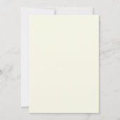 Invitation Mariage Floral Vert Menthe (Dos)