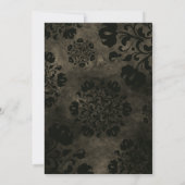 Invitation Mariage Floral Vert Olive (Dos)