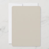 Invitation Mariage Floral Vert Sage de Sable (Dos)