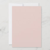 Invitation Mariage Floral Vibrant Rose (Dos)
