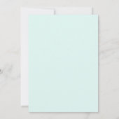 Invitation Mariage Floral Vif Mint Corail (Dos)