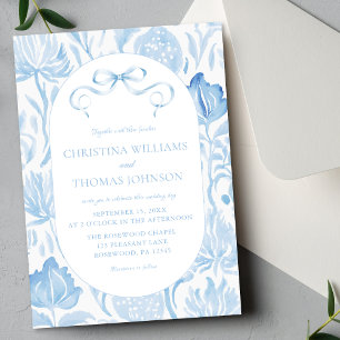 Invitation Mariage Floral Vintage