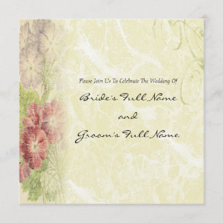 Invitation Mariage floral Vintage inspiré