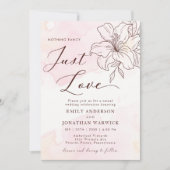 Invitation Mariage Floral Vintage Moderne (Devant)
