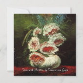 Invitation Mariage floral vintage, Van Gogh (Dos)