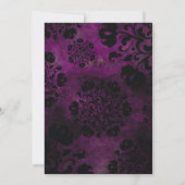 Invitation Mariage Floral Violet (Dos)