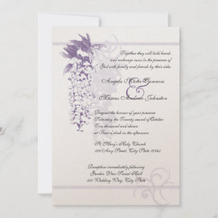 Invitation Mariage floral Wisteria