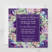 Invitation Mariage Floral Wreath (Dos)