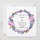 Invitation Mariage Floral Wreath (Devant)