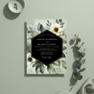 Invitation Mariage Flore Éthérée Sauge