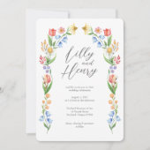 Invitation Mariage Flore Ressort Arché (Devant)