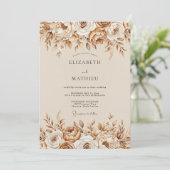 Invitation Mariage Florissant Éthéré de Sienne (Debout devant)