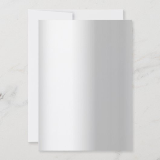 Invitation Mariage flûte rose argent (Dos)