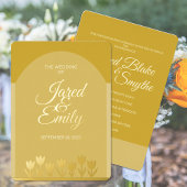 Invitation mariage Foil | Fleurs simples