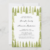Invitation Mariage forestier (Devant)