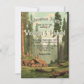 Invitation Mariage forestier Adventure Woodland (Devant)