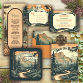 Invitation Mariage forestier Adventure Woodland