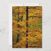 Invitation Mariage forestier d'automne jaune (Dos)