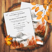 Invitation Mariage forestier du mont Fall
