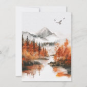 Invitation Mariage forestier du mont Fall (Dos)