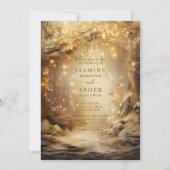 Invitation Mariage forestier enchanté (Devant)