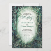 Invitation Mariage forestier enchanté (Devant)