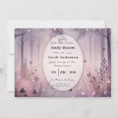 Invitation Mariage forestier Ethereal Fairy (Devant)