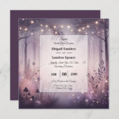 Invitation Mariage forestier Ethereal Fairy (Devant / Derrière)