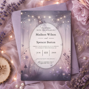 Invitation Mariage forestier Ethereal Fairy