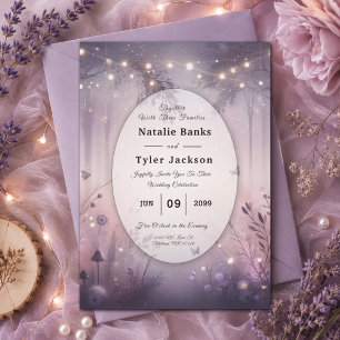 Invitation Mariage forestier Ethereal Fairy