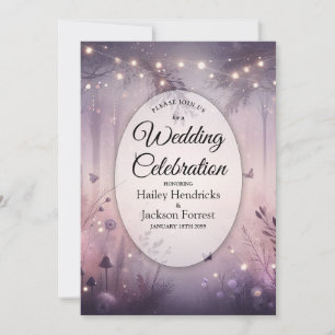 Invitation Mariage forestier Ethereal Fairy