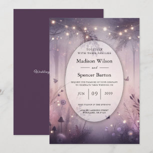 Invitation Mariage forestier Ethereal Fairy