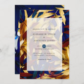 Invitation Mariage forestier exotique (Devant / Derrière)