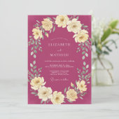 Invitation Mariage Formel Atmosphérique Mûre (Debout devant)
